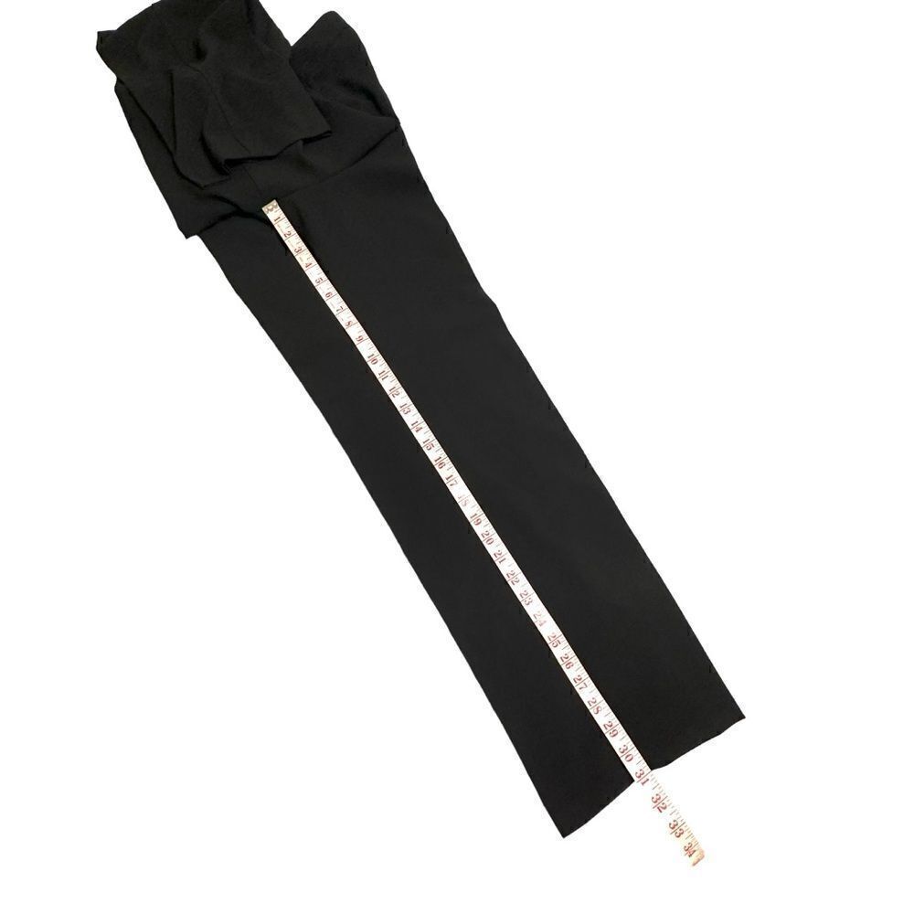 Vintage Requirements Black Crepe High Waist Flat Front Trousers Size 6 NWT - Picture 7 of 11